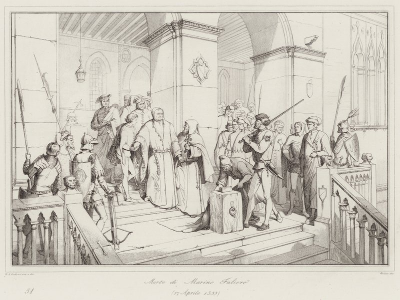Mort de Marino Faliero - Italian School