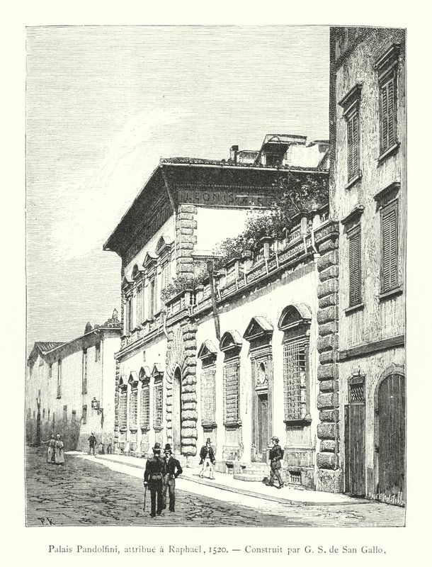 Palais Pandolfini, attribué à Raphael - Italian School