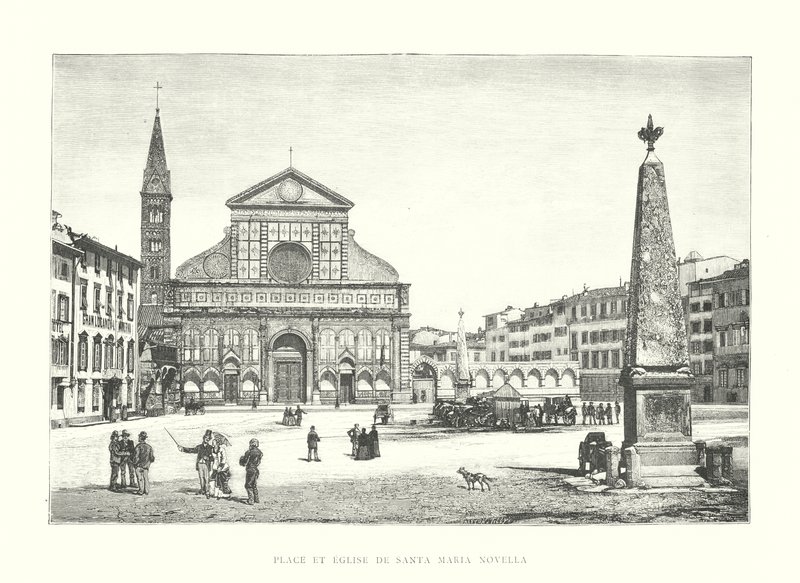 Place et église de Santa Maria Novella - Italian School