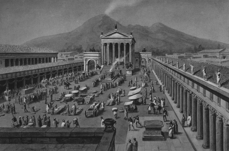 Pompéi : Foro Civile - Italian School