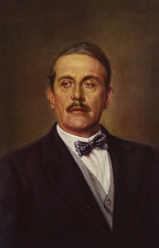 Portrait de Giacomo Puccini (lithographie couleur) - Italian School