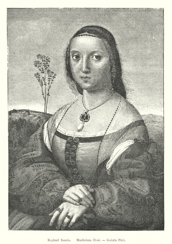 Raphael Sanzio, Maddalena Doni, Galerie Pitti - Italian School