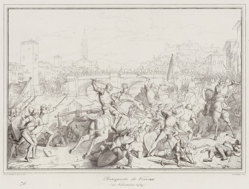 Reconquête de Vérone - Italian School