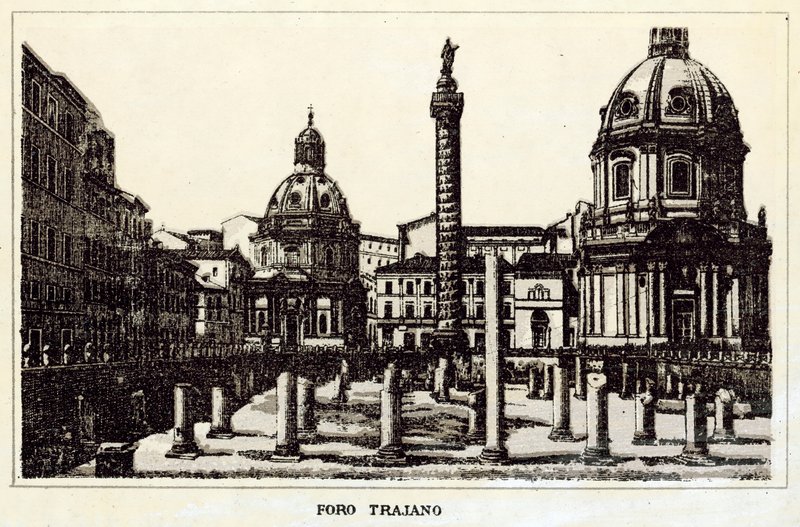 Rome : Forum de Trajan - Italian School