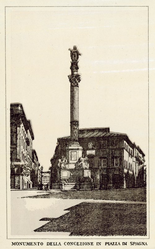 Rome: Monument de la Conception sur la Piazza di Spagna - Italian School