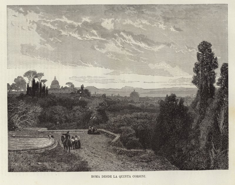 Rome depuis le Cinquième Corsini - Italian School