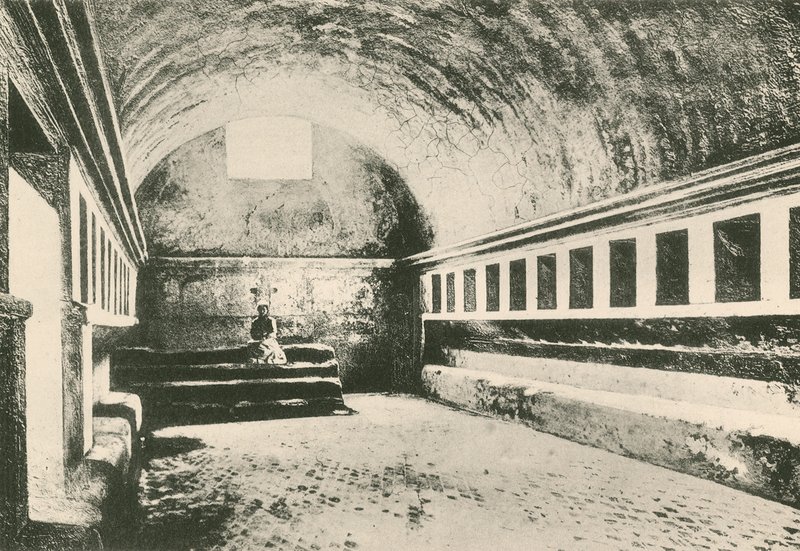 Le Frigidarium des femmes dans les thermes Stabiens, comme il est - Italian School