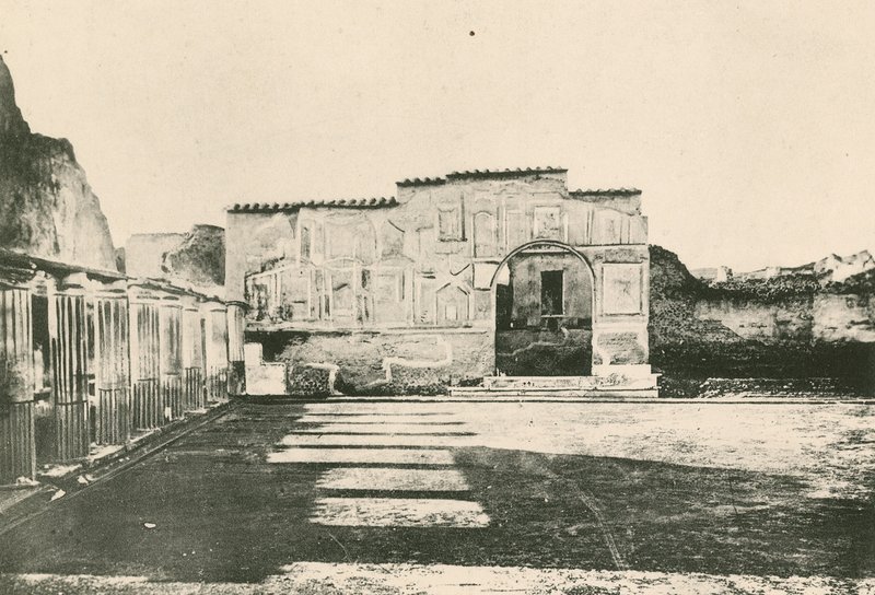 Les thermes Stabiens - La cour des stucs comme elle est - Italian School