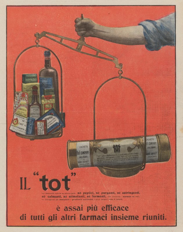 Tot (colour litho) - Italian School