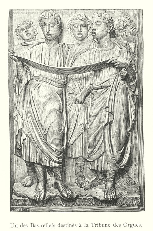 Un des Bas-reliefs destinés à la Tribune des Orgues - Italian School