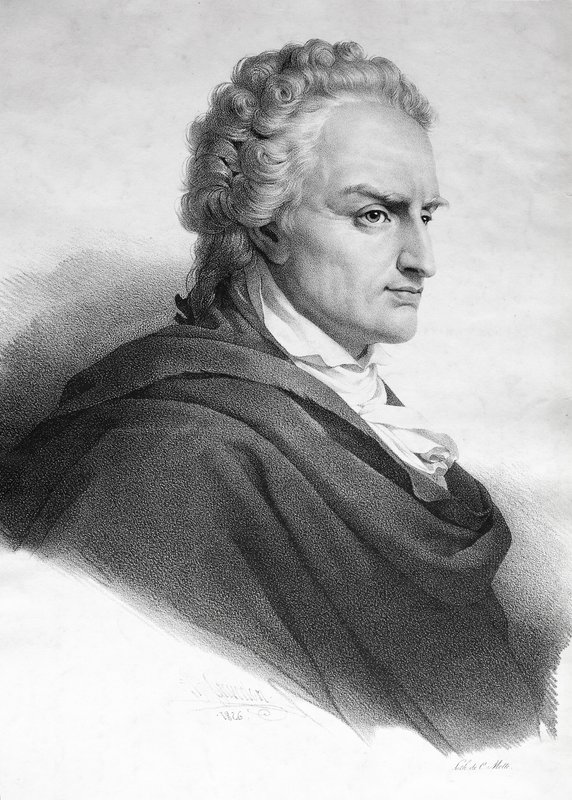 Vittorio Alfieri, dramaturge et poète italien (gravure) - Italian School