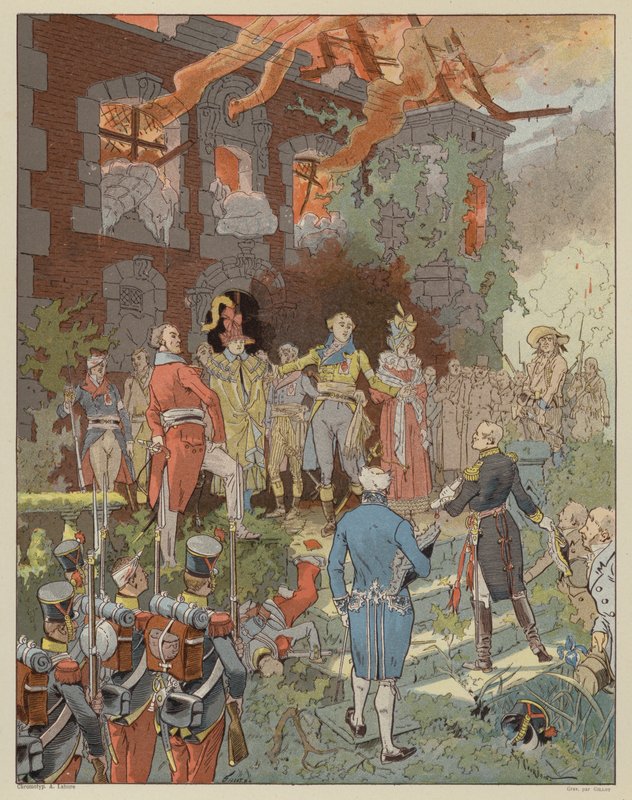 Scène de La Dame de Gai-Fredon, par Quatrelles (Ernest L