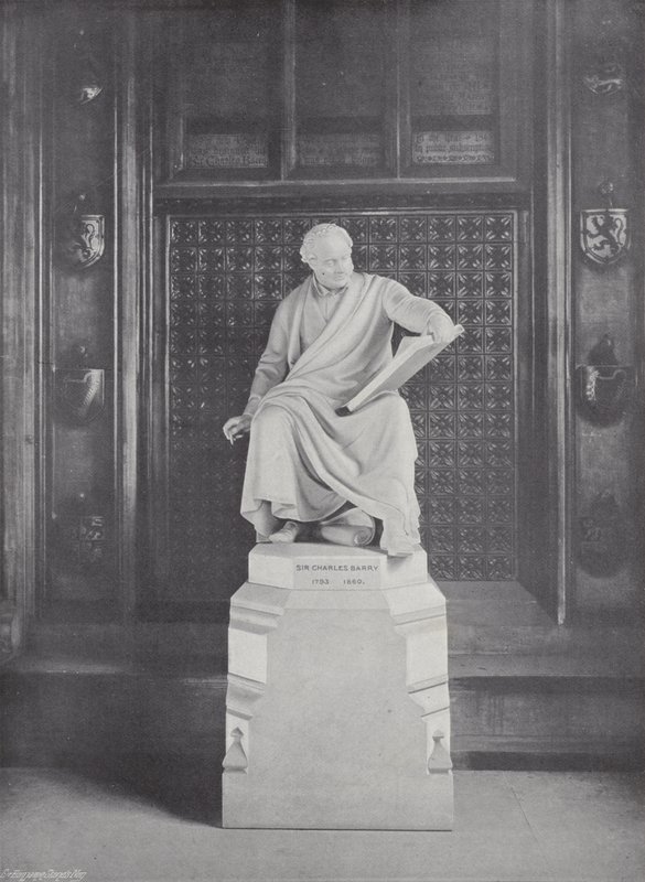 Statue de Sir Charles Barry - J. Benjamin Stone
