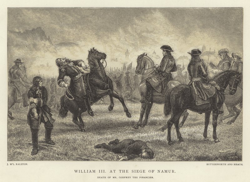 Guillaume III au siège de Namur, mort de M. Godfrey le financier - J.M.L. Ralston