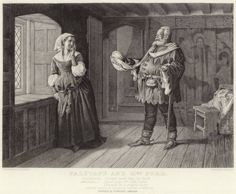 Falstaff et Mme Ford, Les Joyeuses Commères de Windsor, Acte III, Scène III - J.M.L. Ralston