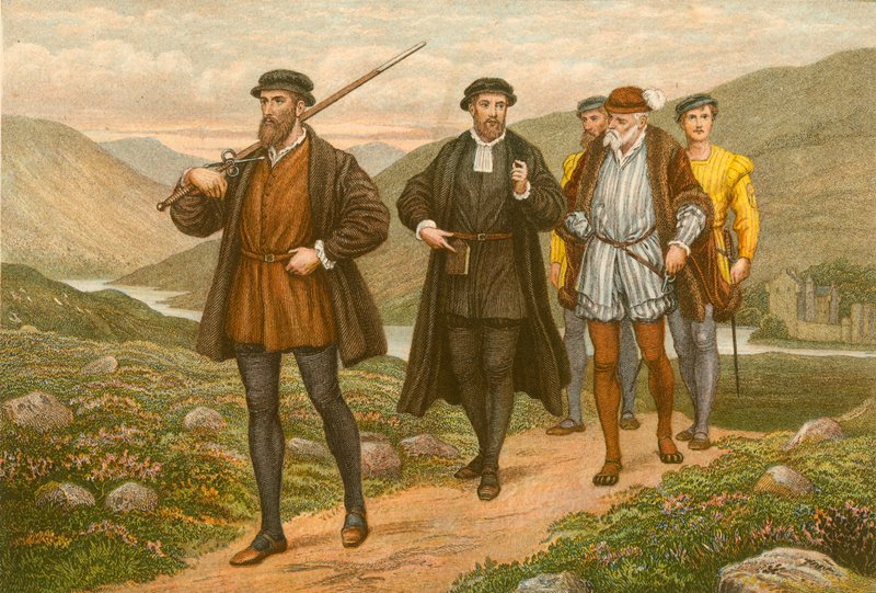 John Knox portant l