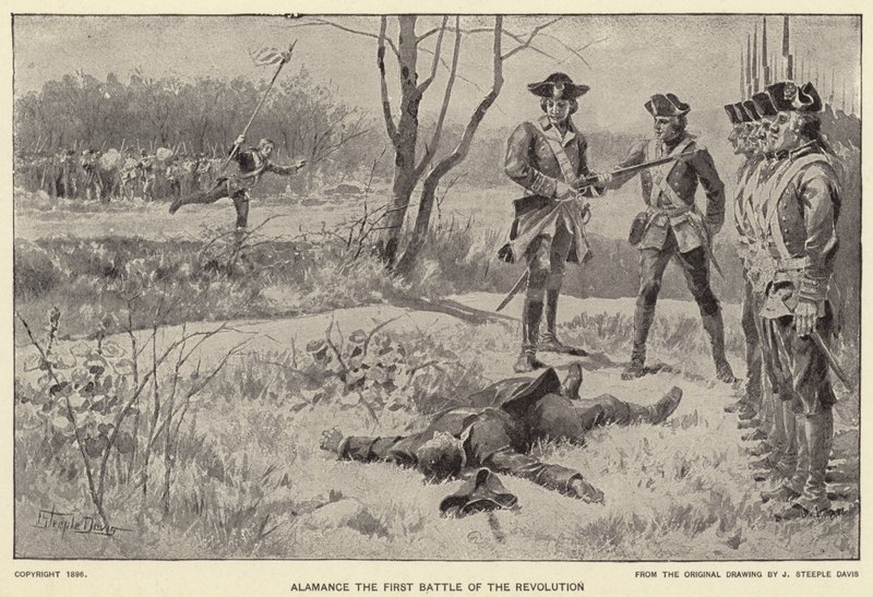 Alamance, la première bataille de la révolution - J. (after) Steeple Davis