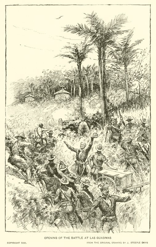 Ouverture de la bataille de Las Guasimas - J. (after) Steeple Davis