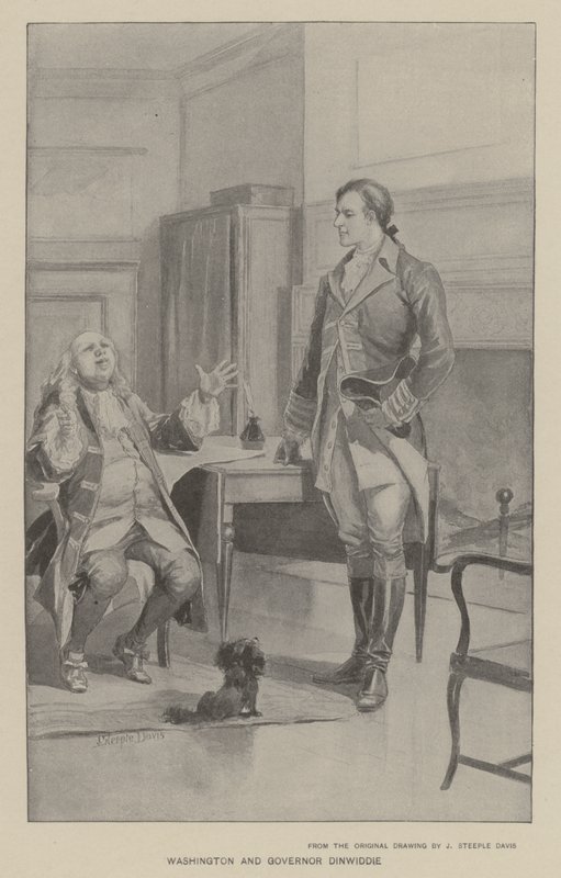 Washington et le gouverneur Dinwiddie - J. (after) Steeple Davis