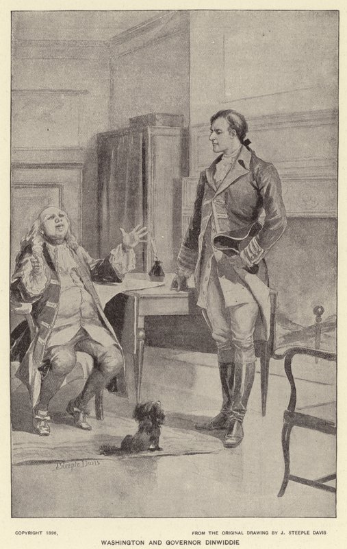 Washington et le gouverneur Dinwiddie - J. (after) Steeple Davis