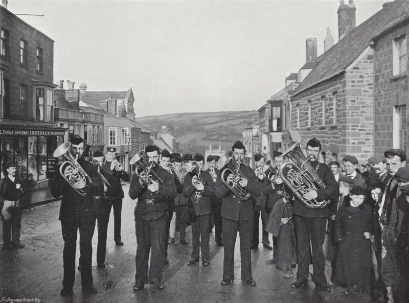 Jour de la flore à Helston, jouant la danse furry - J. Benjamin Stone