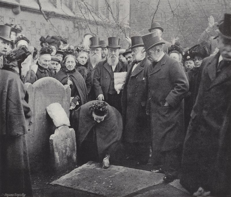 Ramassage de six pence à Smithfield - J. Benjamin Stone