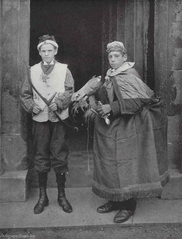 La danse des cornes, Abbots Bromley, le fou et Robin des Bois - J. Benjamin Stone