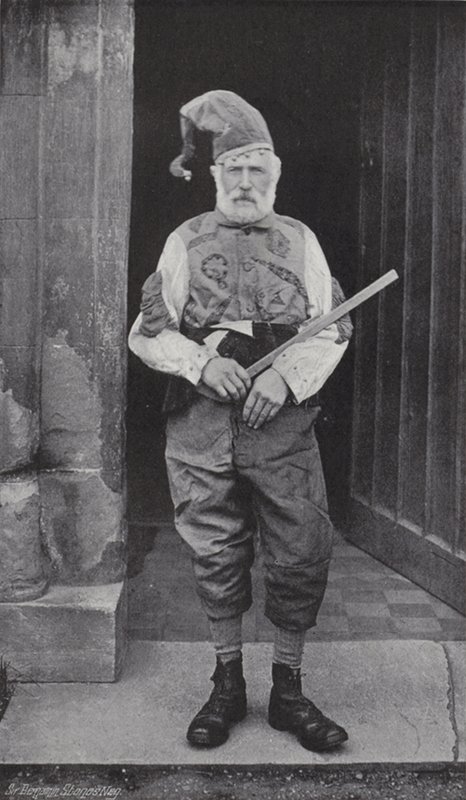 La danse des cornes, Abbots Bromley, le fou et Robin des Bois - J. Benjamin Stone
