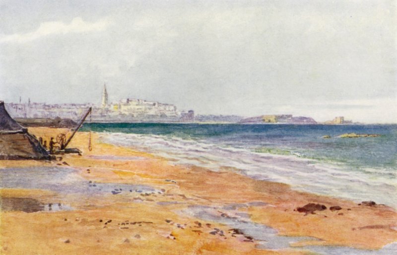Saint-Malo, Grand et Petit Bé, depuis Rochebonne - J. Hardwicke Lewis