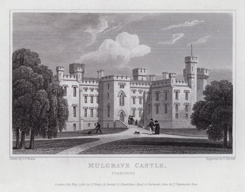Mulgrave Castle, Yorkshire - John Preston Neale