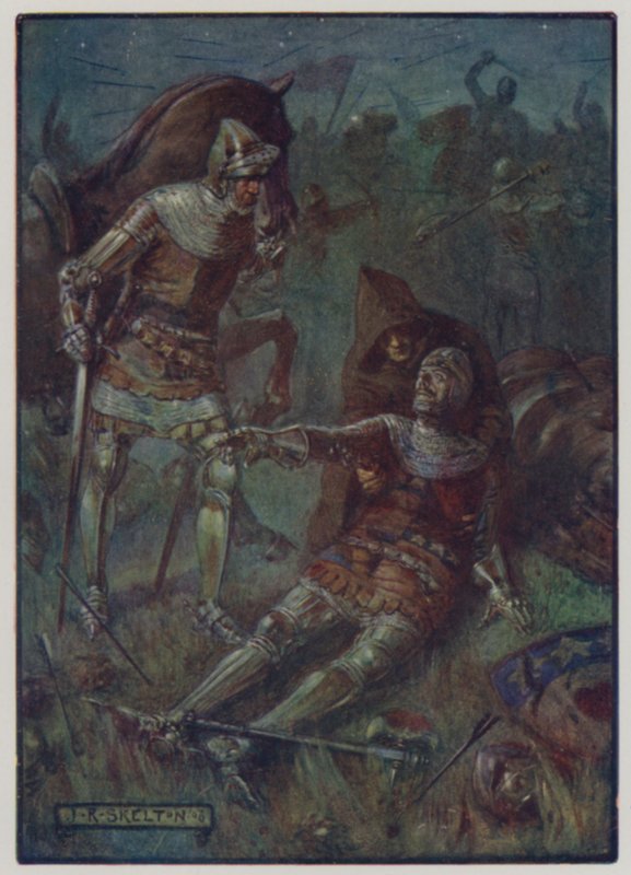Mort de James, 2e comte de Douglas, combattant les Anglais à la bataille d