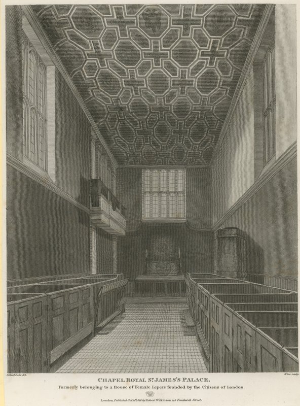 Chapelle royale au palais de St James - Jacob Schnebbelie