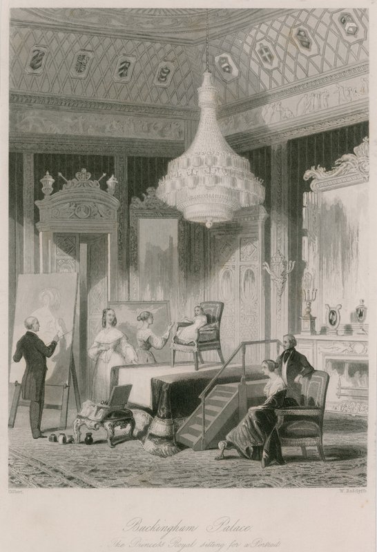 La Princesse Royale posant pour un portrait au Palais de Buckingham - Jacob van der Heyden