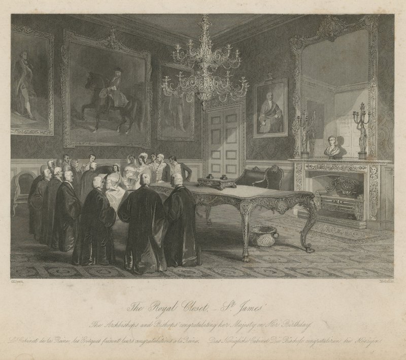 Le cabinet royal au palais de St James - Jacob van der Heyden
