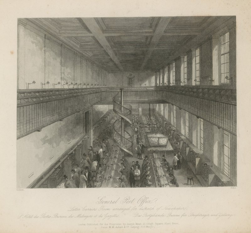 Salle des facteurs arrangée pour l