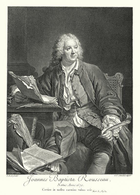 Jean-Baptiste Rousseau, poète et dramaturge français - Jacques Andre Joseph Camelot (after) Aved