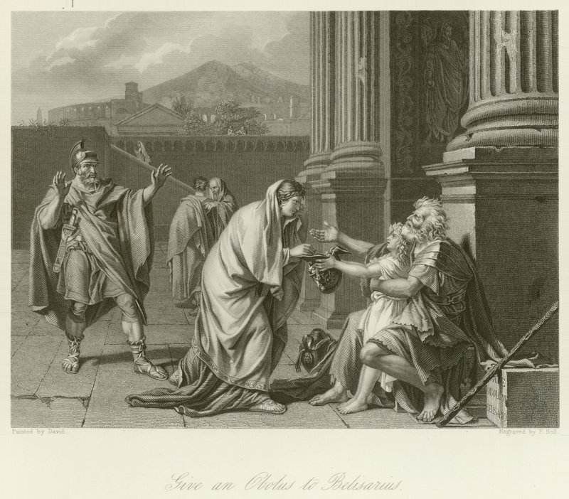 Bélisaire mendiant - Jacques Louis David