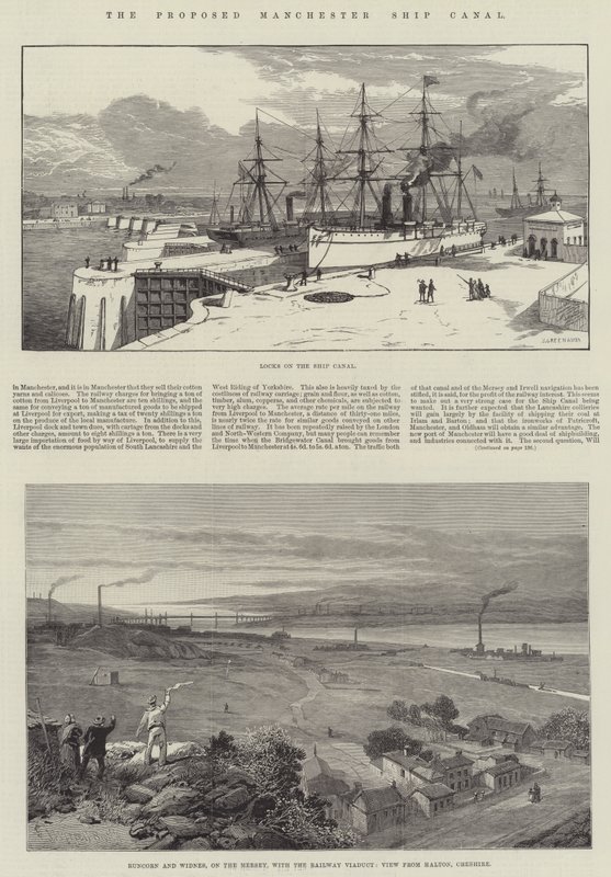 Le projet du canal maritime de Manchester - James Burrell Smith