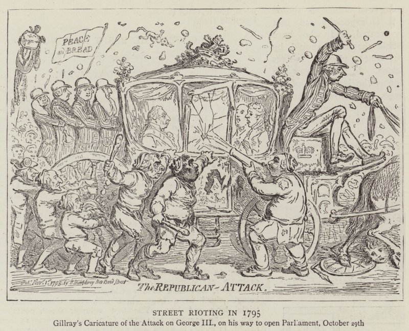 Émeutes de rue en 1795 - James Gillray