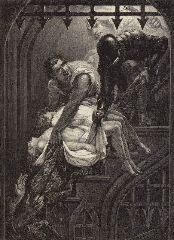 Enterrement des Princes dans la Tour - James (after) Northcote