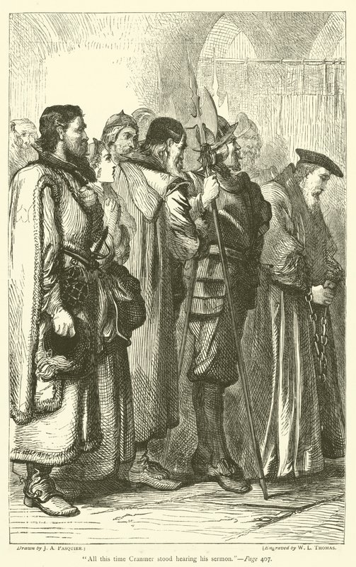 Pendant tout ce temps, Cranmer écoutait son sermon - James Abbott Pasquier