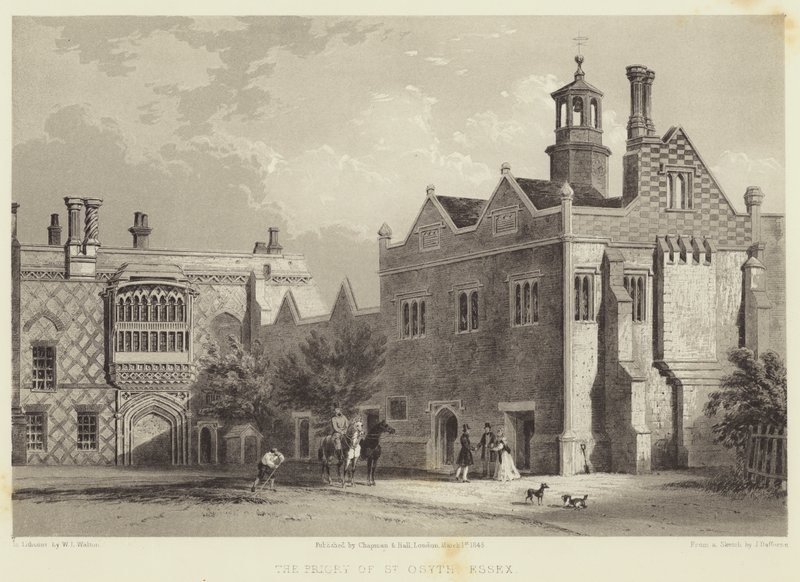 Le prieuré de St Osyth, Essex - James Dafforne