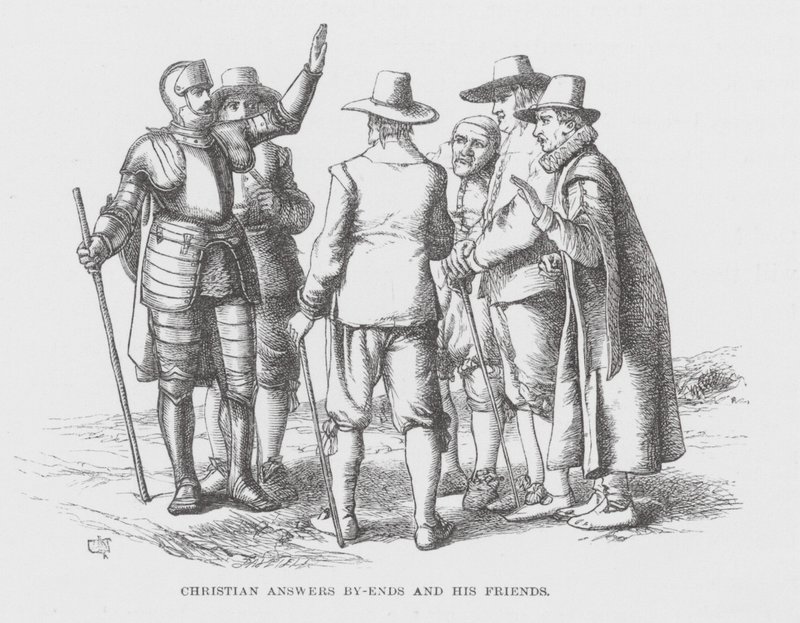 Christian répond à By-Ends et ses amis (gravure) - James Dawson Watson