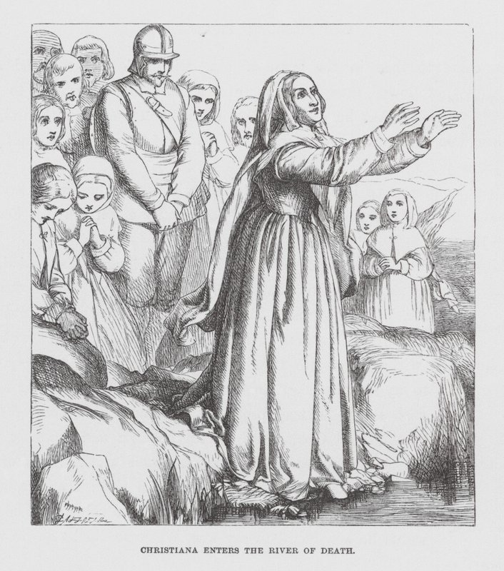 Christiana entre dans la Rivière de la Mort - James Dawson Watson