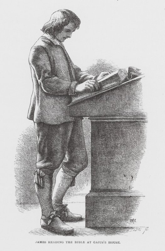 James lisant la Bible chez Gaius - James Dawson Watson