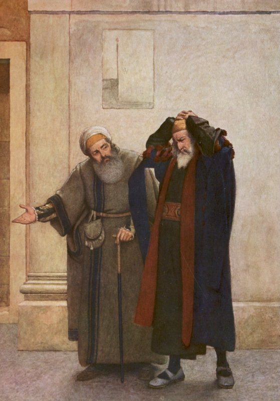 Le Marchand de Venise de Shakespeare : Shylock et Tubal - James Dromgole Linton