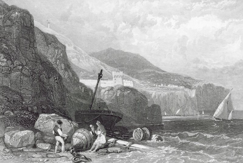 Vico, baie de Naples, Italie (gravure) - James Duffield Harding
