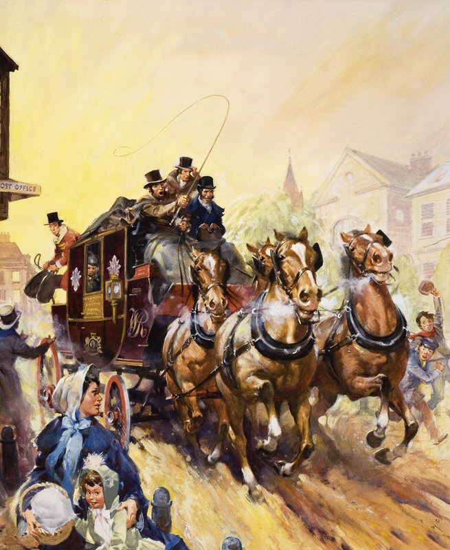 Distribution du courrier et des passagers par autocar - James Edwin McConnell