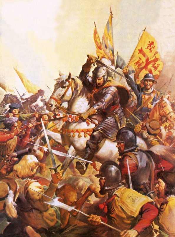 Wallenstein à la bataille de Lutzen - James Edwin McConnell
