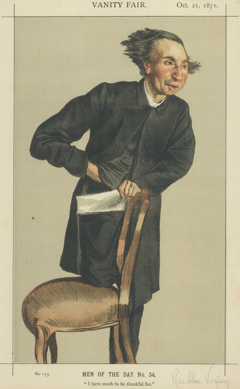 Le révérend Charles Voysey (lithographie en couleur) - James Jacques Joseph Tissot
